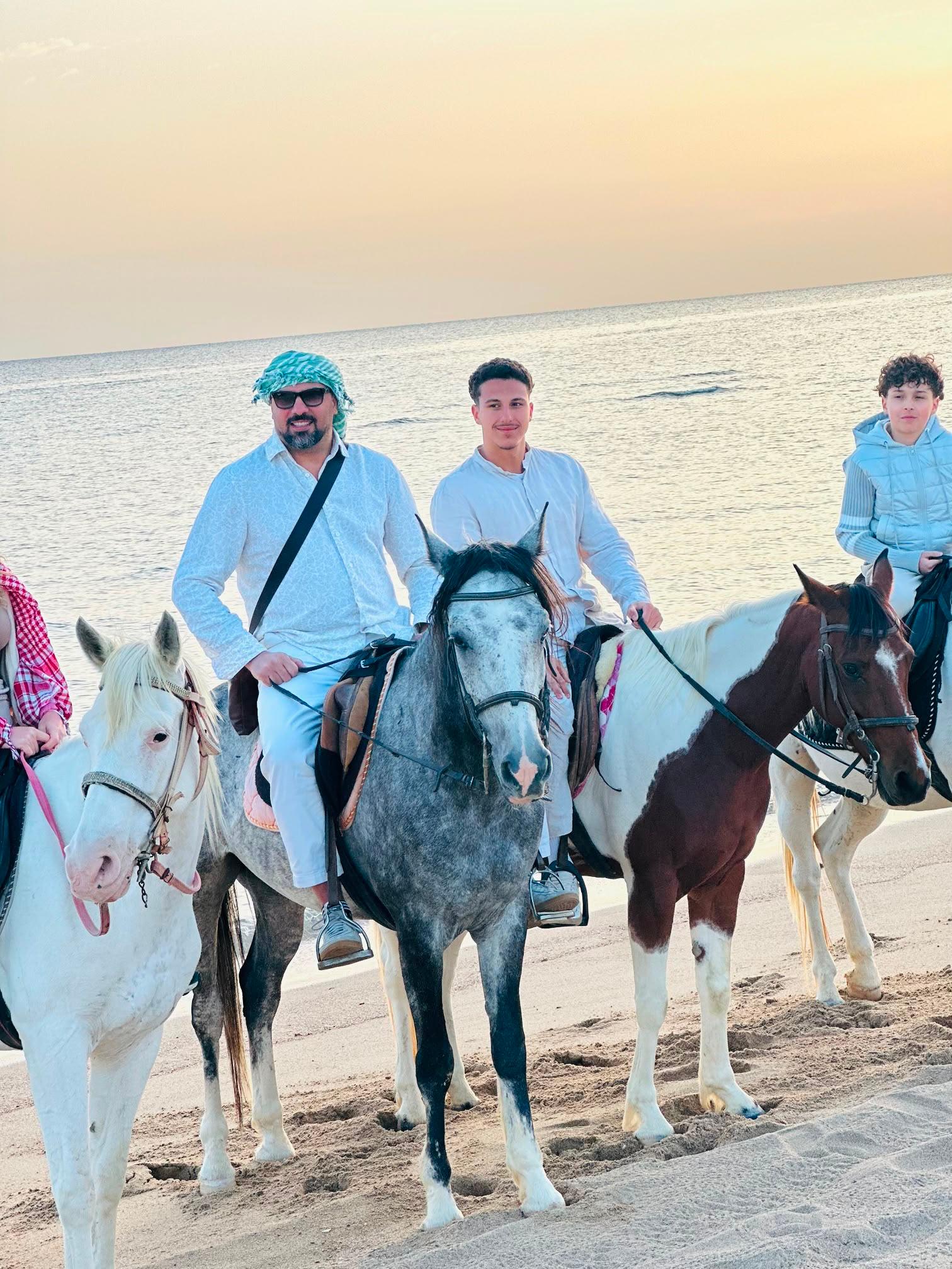 Family on Horses
