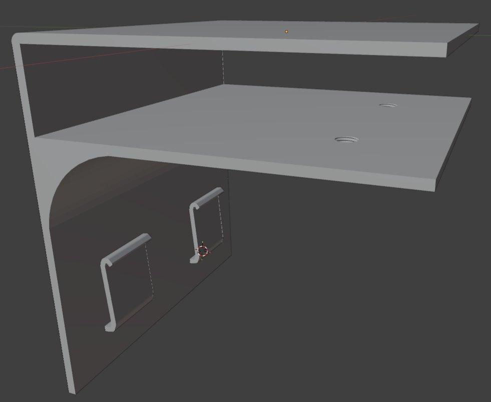 Modern Wall Bracket for Home Office Floating Shelf - Need Custom Design